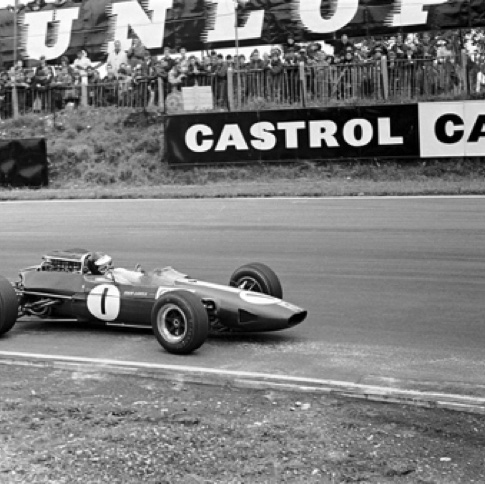 GP de Grande Bretagne à Brands Hatch avec la Lotus 33 GP de Grande Bretagne à Brands Hatch avec la Lotus 33